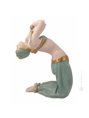 DANSE ORIENTALE Figurine en porcelaine Capodimonte faite à la main Made in Italy