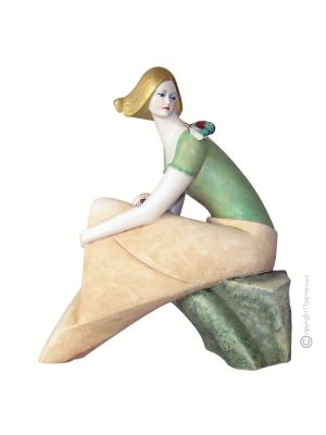 BEATRICE Figurine en porcelaine Capodimonte faite à la main Fabriqué en Italie