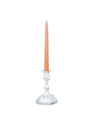 CANDELABRO Bougeoir 1 Flamme Plaqué Argent Bougeoir Fait Main Fabriqué en Italie