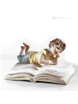 ADAMO LDV - Poupée en porcelaine de Capodimonte, faite et peinte à la main, de collection.