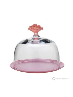 Présentoir à gâteaux moderne SWEET Bell en verre peint à la main de qualité supérieure.