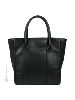 Sac bandoulière femme cabas ALICIA Shopper en véritable cuir artisanal