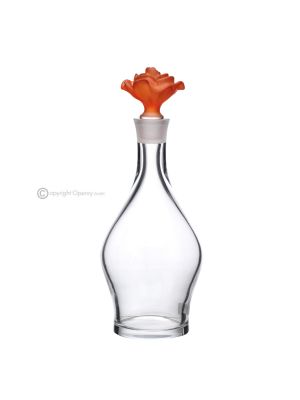 Carafe MILANO, bouteille décorative moderne peinte à la main en verre de qualité supérieure.