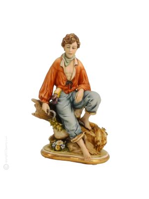 Figurine d'été Statue Capodimonte Figurine en porcelaine faite à la main en Italie