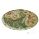 Plateau, en marbre onyx vert, design et couleurs uniques, fait main, pierre naturelle.