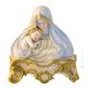 BUSTE DE LA MADONNA AVEC SAINT ENFANT Statue Statue Figurine en porcelaine de Capodimonte faite à la main en Italie