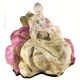 DAME AVEC ENFANT Statuette figurine en porcelaine de Capodimonte faite à la main en Italie