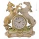 Horloge de table en porcelaine CAVALLI Capodimonte, artisanat Made in Italy