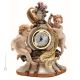 Horloge de table en porcelaine CHERUBINI Capodimonte, artisanat Made in Italy