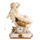 Horloge de table en porcelaine LADY BATHER Capodimonte, artisanat Made in Italy