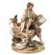 PEINTRE Statue Statue Capodimonte Figurine en Porcelaine Faite à la Main Fabriqué en Italie