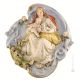 MADONNA AUX COLOMBES Peinture bas-relief en porcelaine de Capodimonte faite à la main Made in Italy