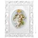 CHERUBIN PRINTEMPS Tableau bas-relief en porcelaine de Capodimonte Made in Italy