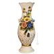 VASE en céramique artistique de style baroque avec détails en or 24 carats Fabriqué en Italie