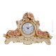 HORLOGE DE TABLE Style baroque en céramique artistique avec détails en or 24 carats Fabriqué en Italie