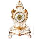 HORLOGE DE TABLE Style baroque en céramique artistique avec détails en or 24 carats Fabriqué en Italie