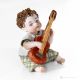 EDDIE - Pièces uniques : musicien avec guitare, poupées italiennes en porcelaine.