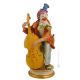 CLOWN AVEC CONTRE BASSE Figurine Statue Capodimonte Figurine en porcelaine faite à la main Made in Italy