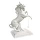 Figurine CHEVAL BLANC Statue Capodimonte Figurine en porcelaine faite à la main fabriquée en Italie